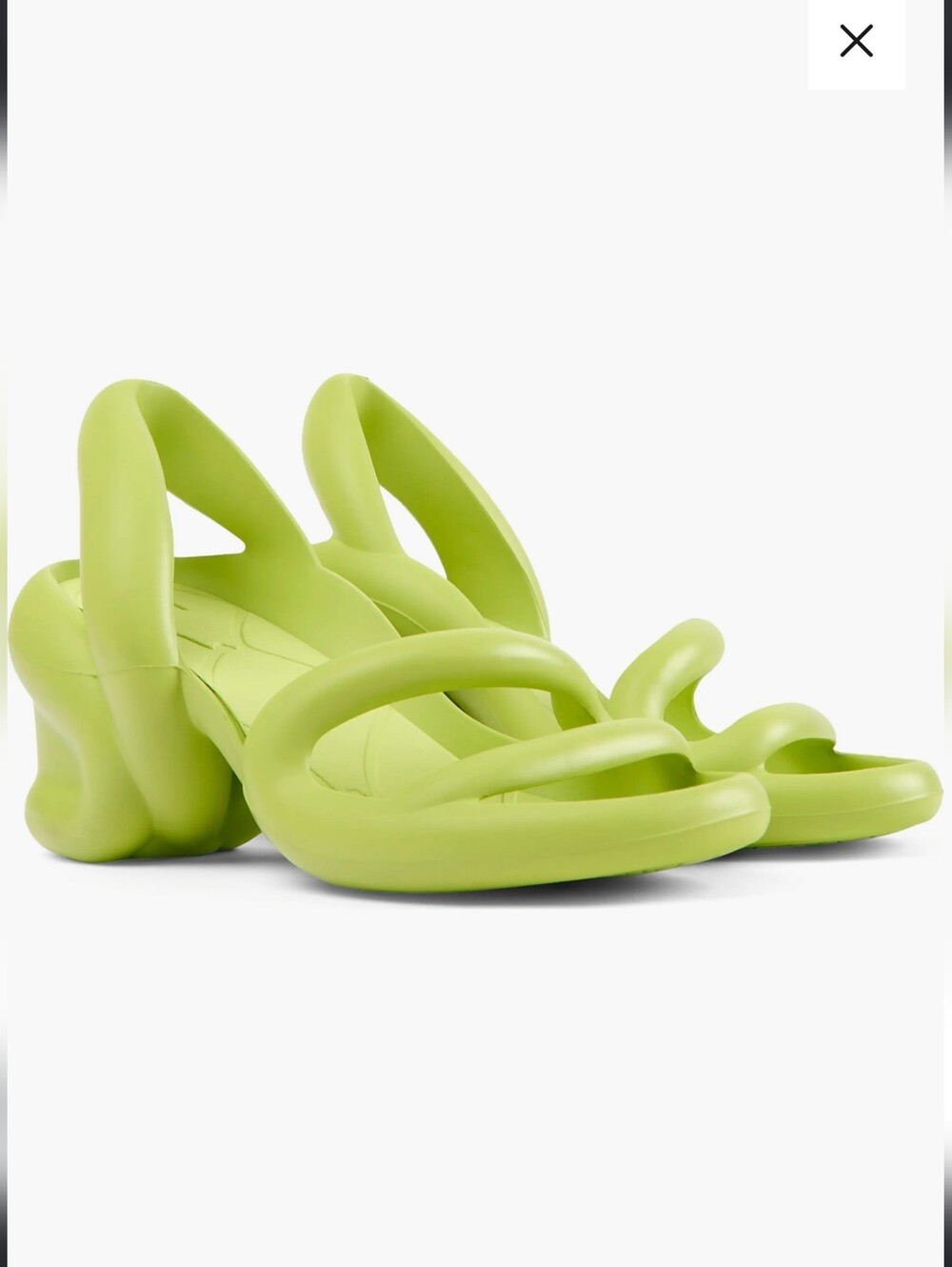 Camper Kobarah Lime Sandals Women's EU 38,  women's 7-7.5 $225